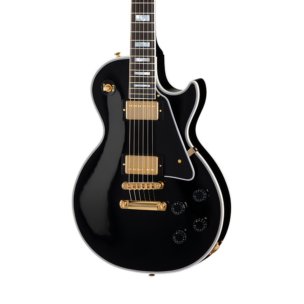 Gibson Les Paul Custom Long Scale Electric Guitar - Ebony Electric Guitars Sky Music