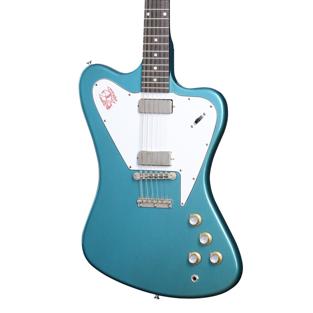 Gibson Non Reverse Firebird V 12 String Reissue Aqua Mist VOS Electric Guitars Sky Music