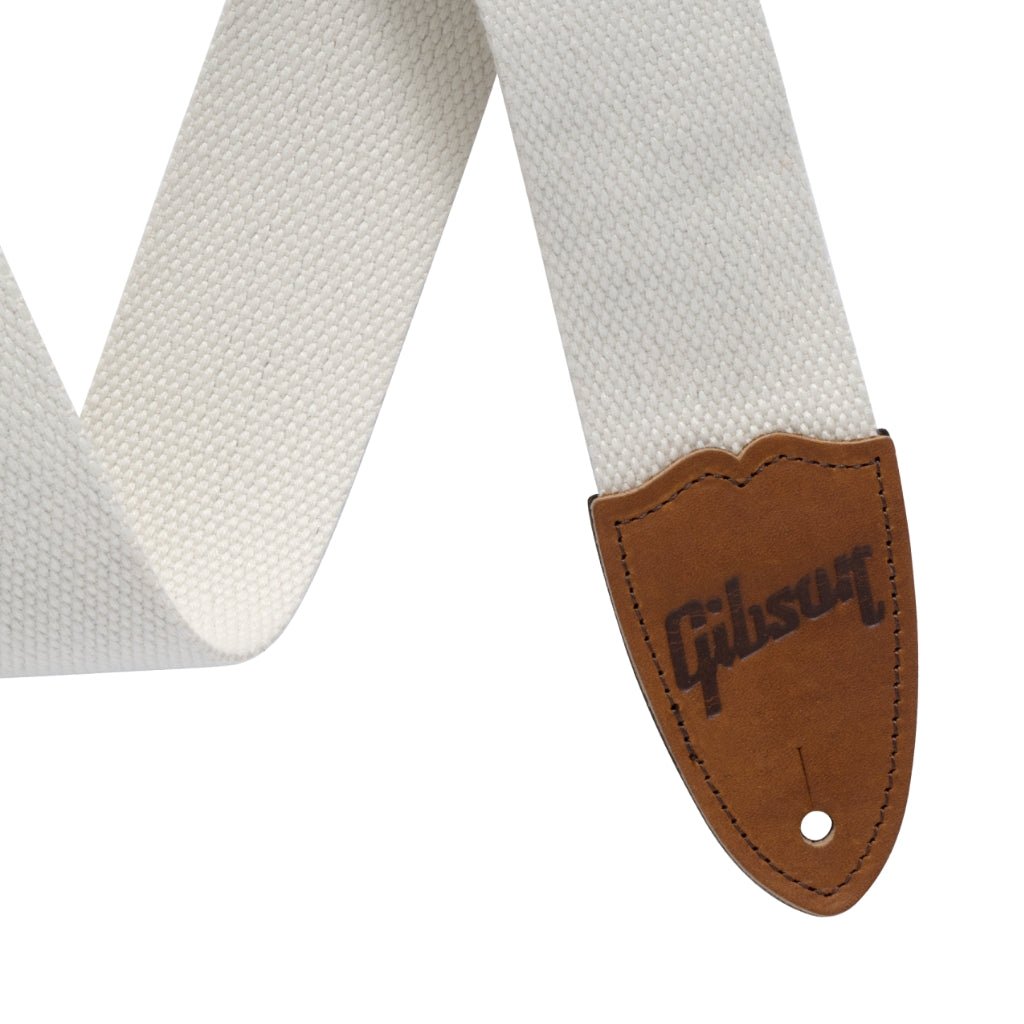 Gibson The Canvas Strap - White Merchandise & Apparel Sky Music