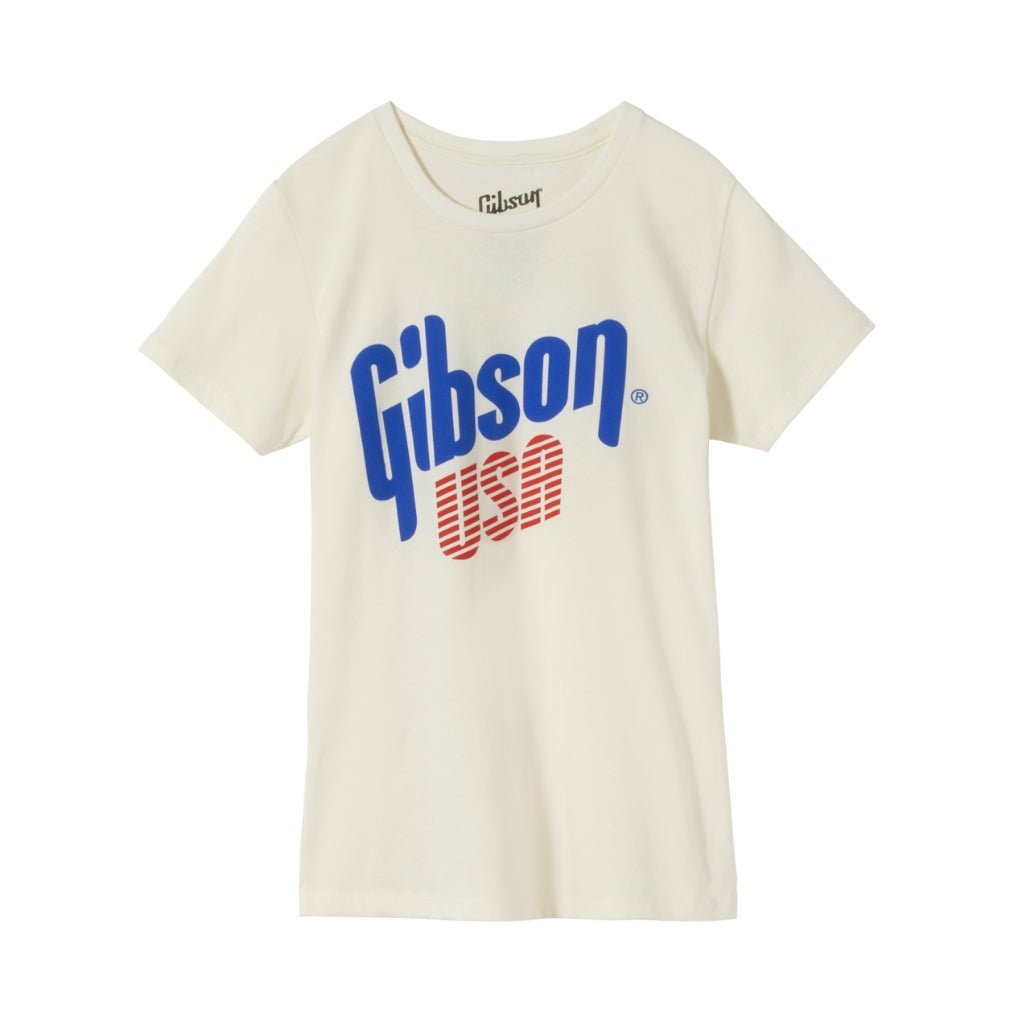 Gibson USA Womens Tee Vintage - White XL Merchandise &amp; Apparel Sky Music