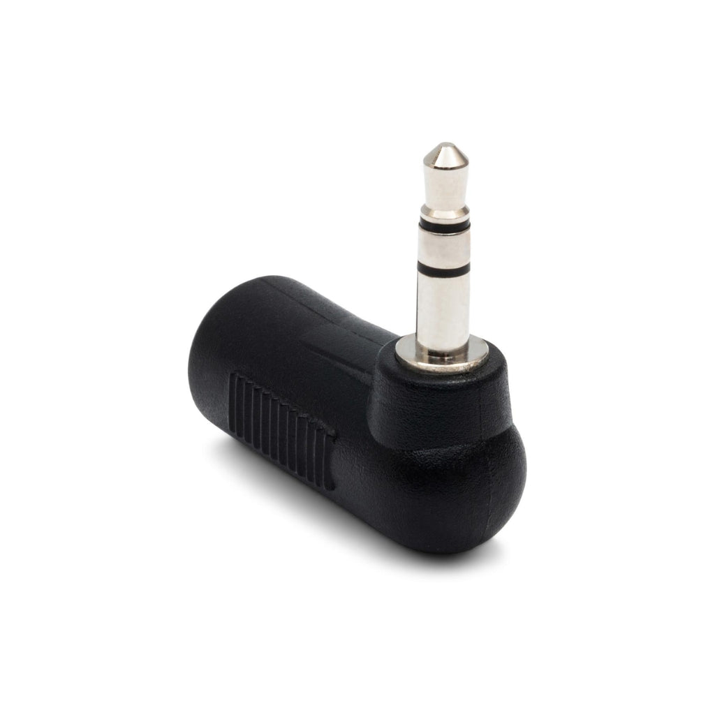 Hosa - 3.5 mm TRS to 3.5 mm TRS - Right-Angle Adaptor