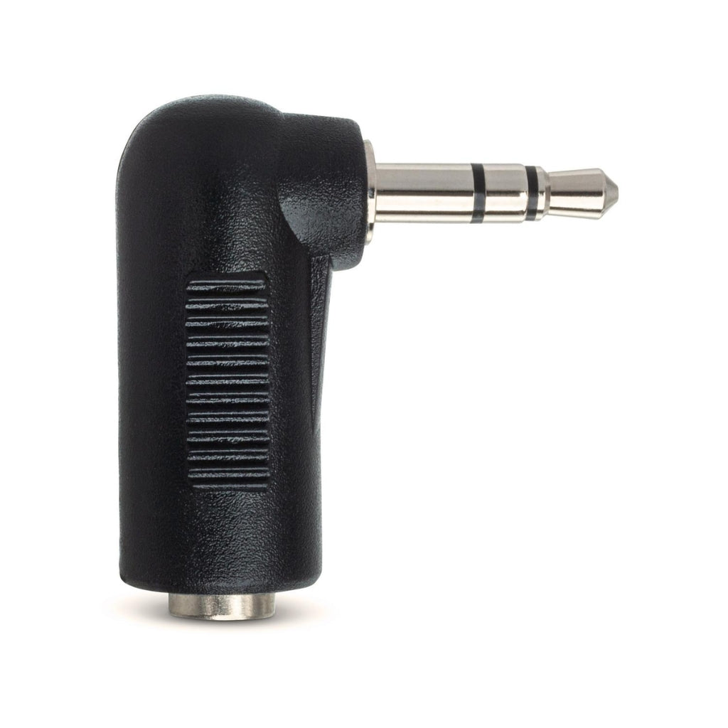 Hosa - 3.5 mm TRS to 3.5 mm TRS - Right-Angle Adaptor