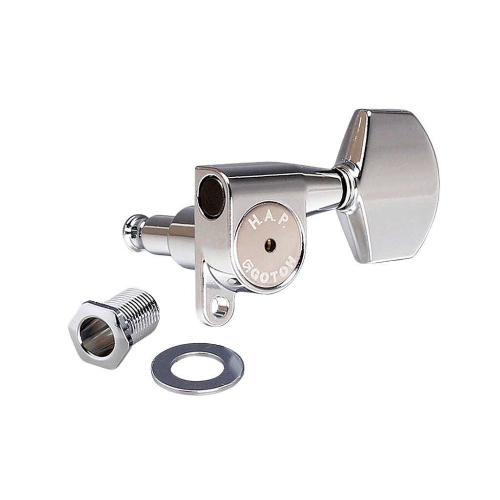 Gotoh Magnum-Lock Machine Heads - 6 In Line - Chrome Guitar Spare Parts Sky Music