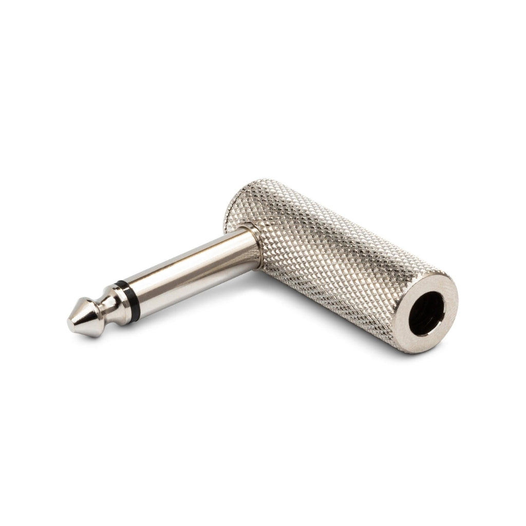 Hosa - 1/4 in TS to Same 1/4 in TS - Right-Angle Adaptor
