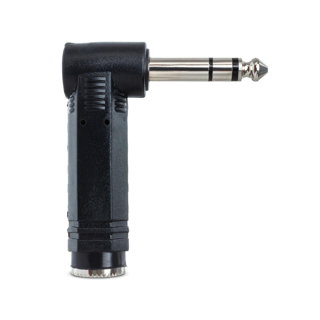 Hosa - 1/4 in TRS to 1/4 in TRS - Right-Angle Adaptor