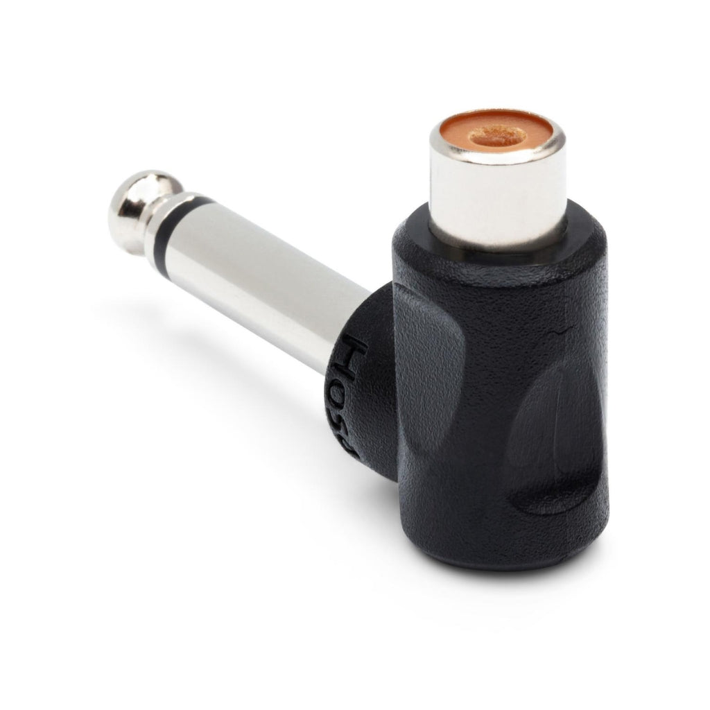 Hosa - RCA to 1/4 in TS - Right-Angle Adaptors