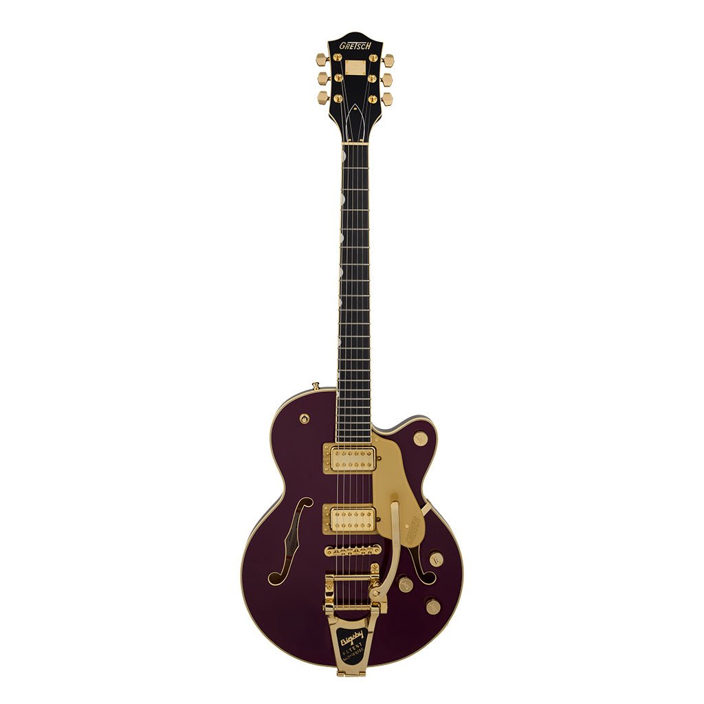 Gretsch Broadkaster Jr LX Center Block with String Thru Bigsby Ebony Fingerboard Blackberry Electric Guitars Sky Music