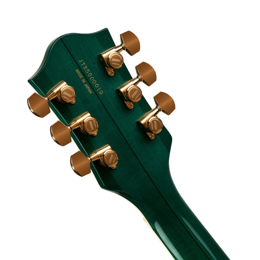 Gretsch Broadkaster Jr. LX Figured Center Block w/String-Thru Bigsby & Gold Hardware Ebony Fingerboard - Tropic Aura Electric Guitars Sky Music