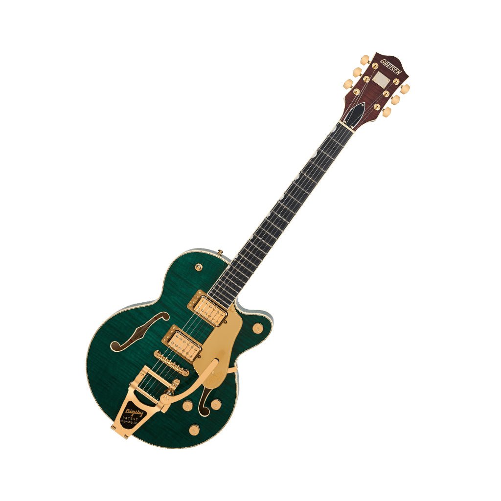 Gretsch Broadkaster Jr. LX Figured Center Block w/String-Thru Bigsby & Gold Hardware Ebony Fingerboard - Tropic Aura Electric Guitars Sky Music