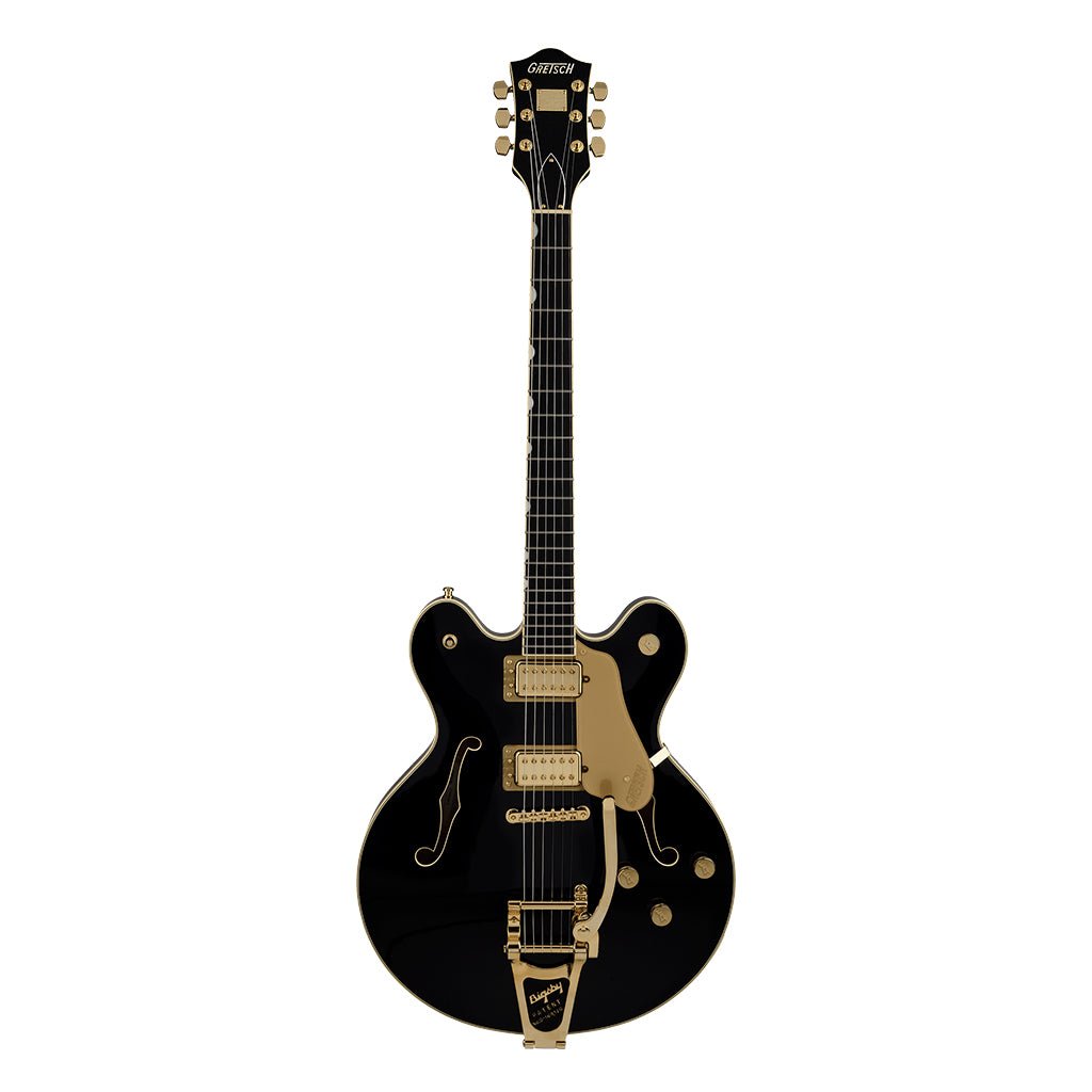Gretsch Broadkaster LX Center Block with String Thru Bigsby Ebony Fingerboard Black Electric Guitars Sky Music