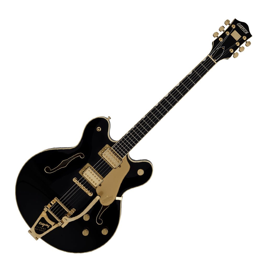 Gretsch Broadkaster LX Center Block with String Thru Bigsby Ebony Fingerboard Black Electric Guitars Sky Music