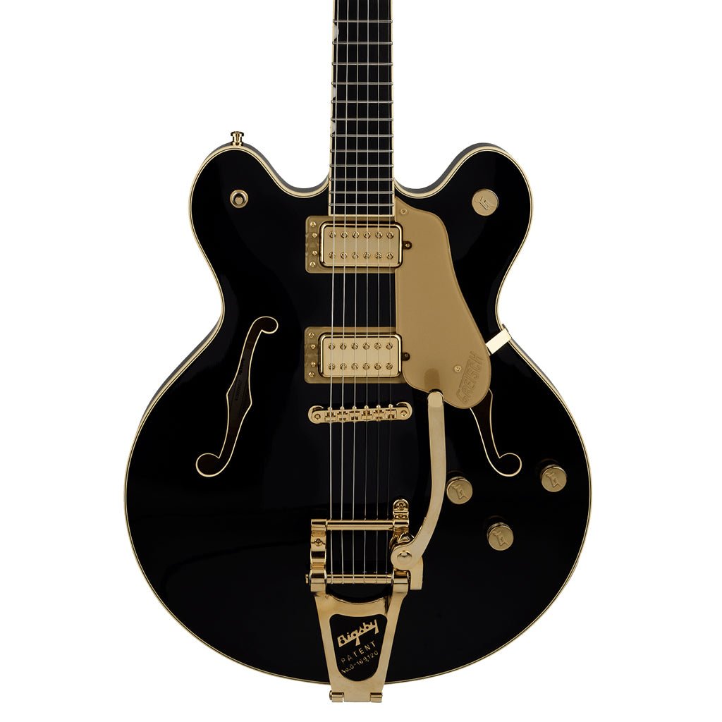Gretsch Broadkaster LX Center Block with String Thru Bigsby Ebony Fingerboard Black Electric Guitars Sky Music