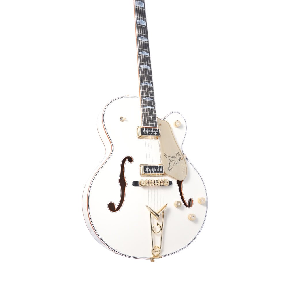 Gretsch Custom Shop G6136-55 Falcon Aged White CC - Master Built by Gonzalo Madrigal Electric Guitars Sky Music