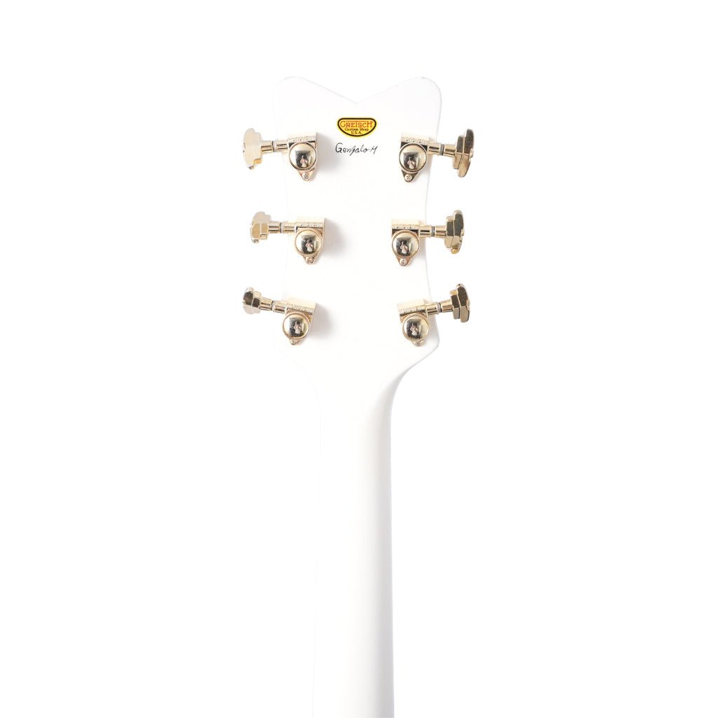 Gretsch Custom Shop G6136-55 Falcon Aged White CC - Master Built by Gonzalo Madrigal Electric Guitars Sky Music