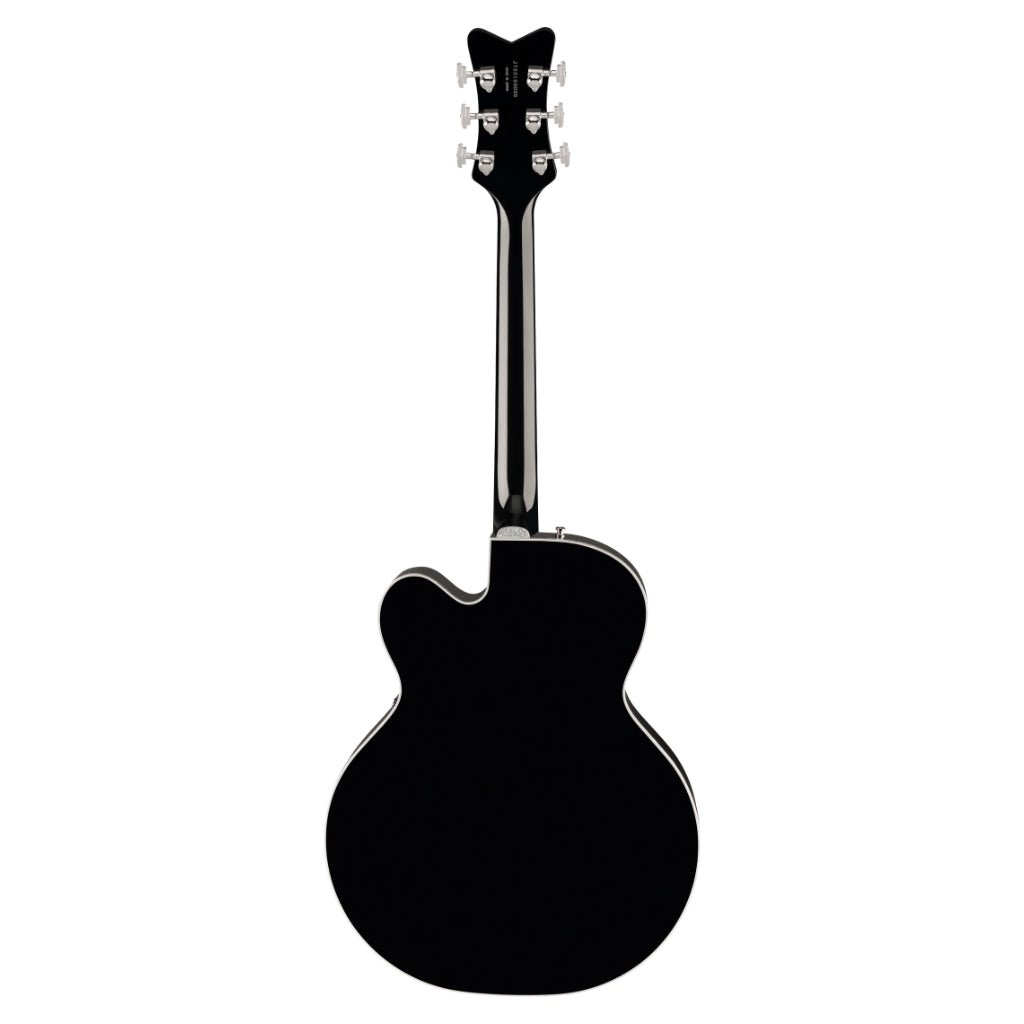 Gretsch Falcon Hollow Body Ebony Fingerboard with String-Thru Bigsby® and Chrome Hardware - Black Electric Guitars Sky Music