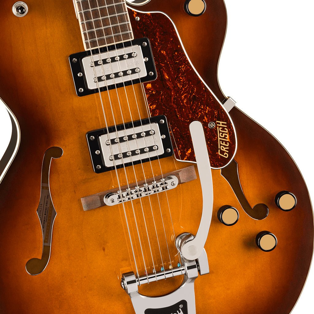 Gretsch G2420T Streamliner Hollow Body with Bigsby and Laurel Fingerboard - Robusto Burst Electric Guitars Sky Music