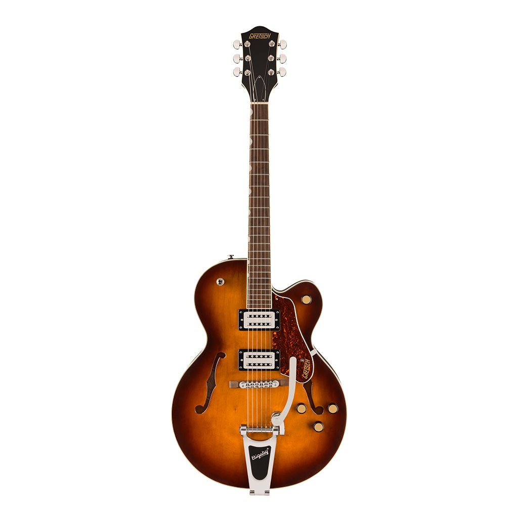 Gretsch G2420T Streamliner Hollow Body with Bigsby and Laurel Fingerboard - Robusto Burst Electric Guitars Sky Music