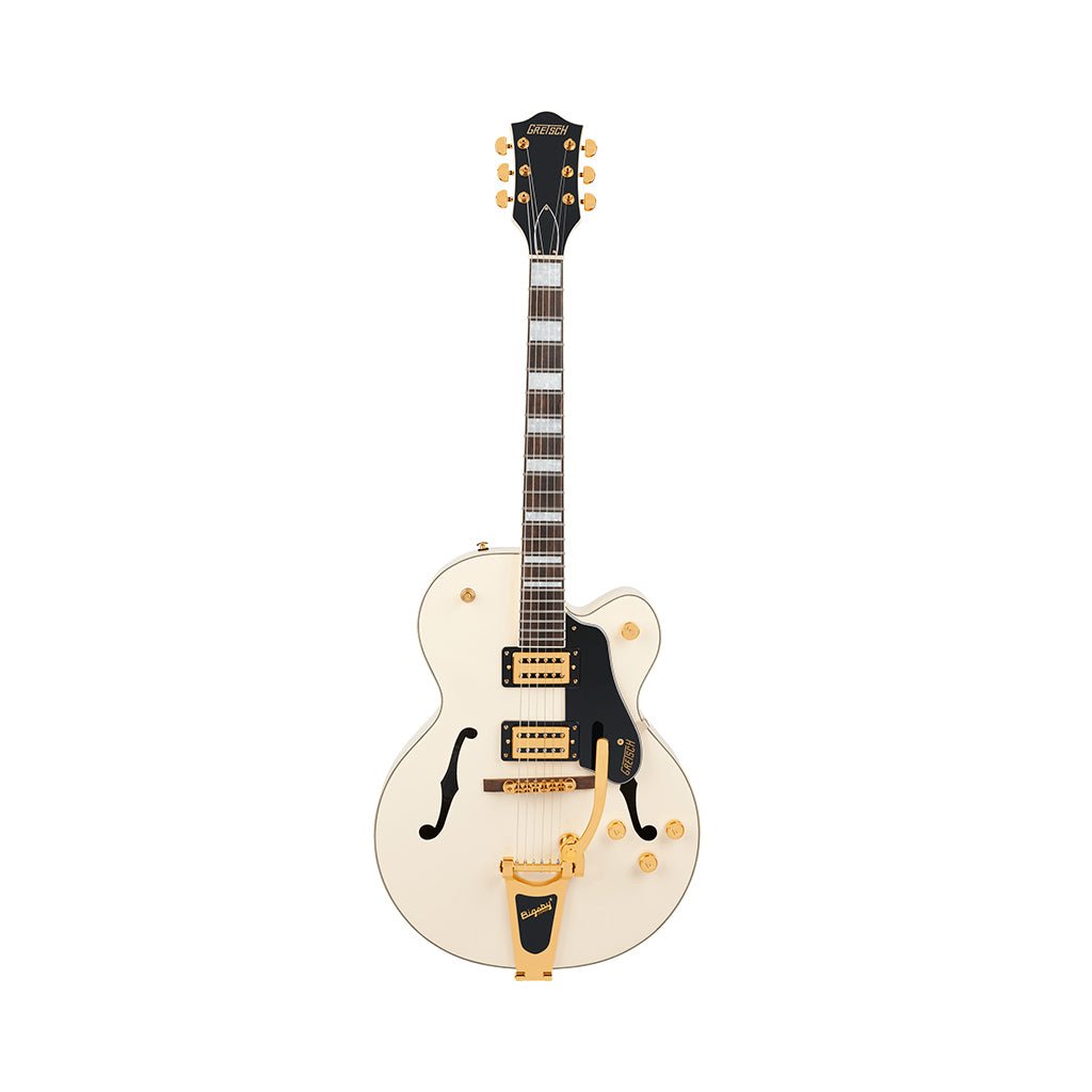 Gretsch G2420TG Limited Edition Streamliner Hollow Body w/Bigsby Laurel Fingerboard BroadTron BT-3S Pickups - Vintage White Electric Guitars Sky Music