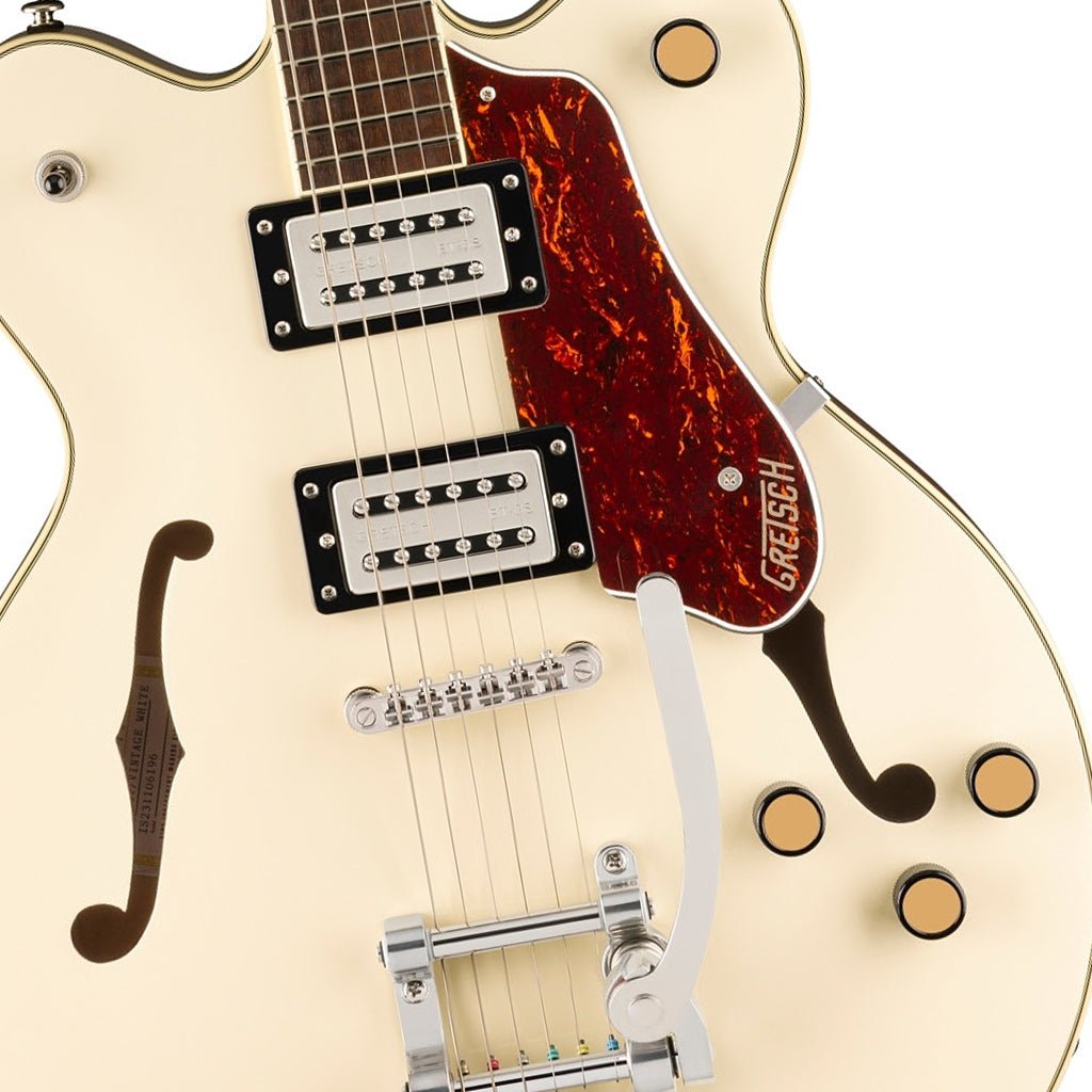 Gretsch G2622T Streamliner Center Block Double-Cut with Bigsby and Laurel Fingerboard - Vintage White Electric Guitars Sky Music