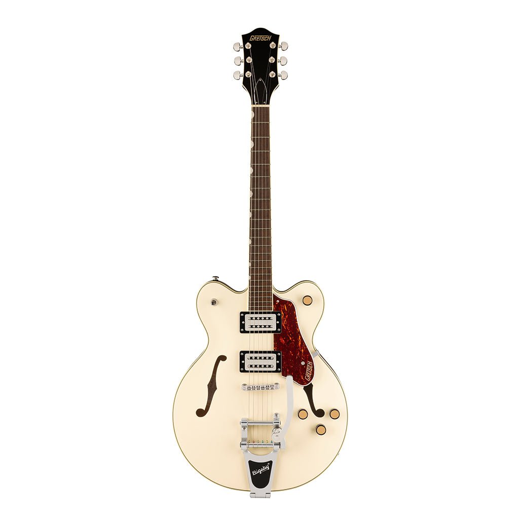 Gretsch G2622T Streamliner Center Block Double-Cut with Bigsby and Laurel Fingerboard - Vintage White Electric Guitars Sky Music