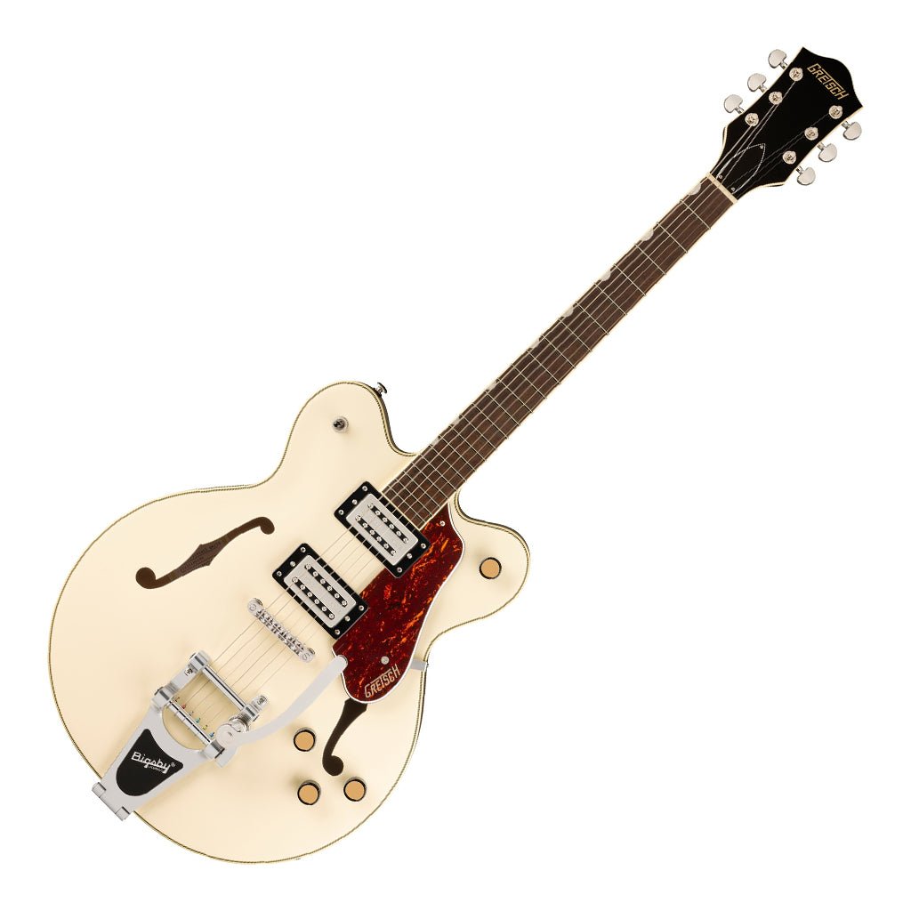 Gretsch G2622T Streamliner Center Block Double-Cut with Bigsby and Laurel Fingerboard - Vintage White Electric Guitars Sky Music