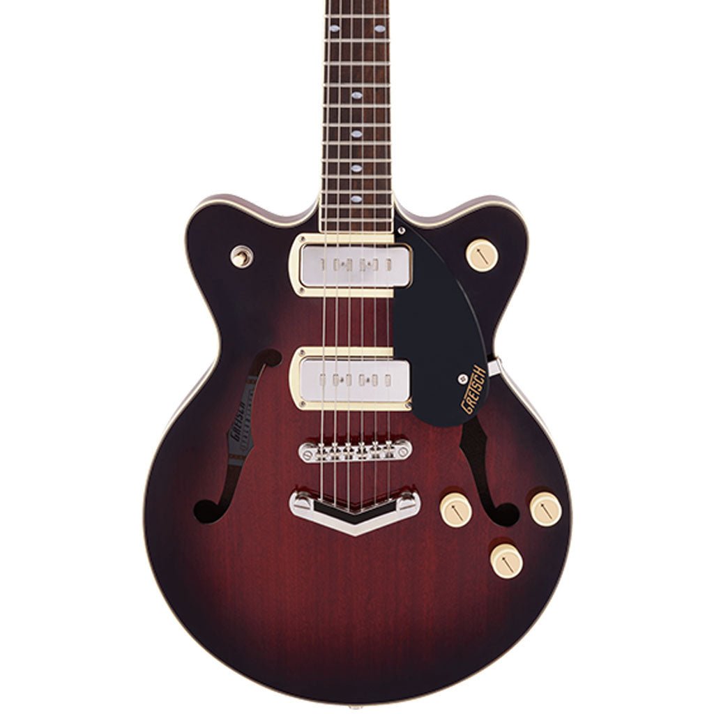 Gretsch G2655-P90 Streamliner Center Block Jr. Double-Cut P90 with V-Stoptail, Laurel Fingerboard - Claret Burst Electric Guitars Sky Music