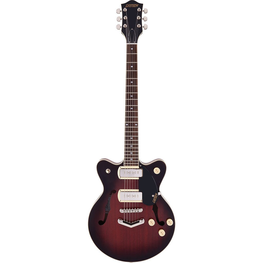 Gretsch G2655-P90 Streamliner Center Block Jr. Double-Cut P90 with V-Stoptail, Laurel Fingerboard - Claret Burst Electric Guitars Sky Music
