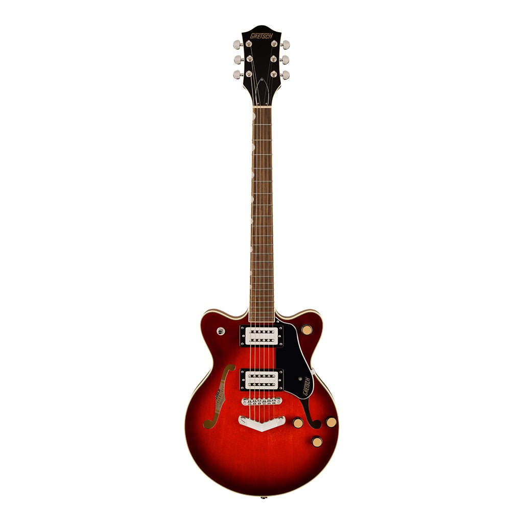 Gretsch G2655 Streamliner Center Block Jr. Double-Cut with V-Stoptail and Laurel Fingerboard - Claret Burst Electric Guitars Sky Music