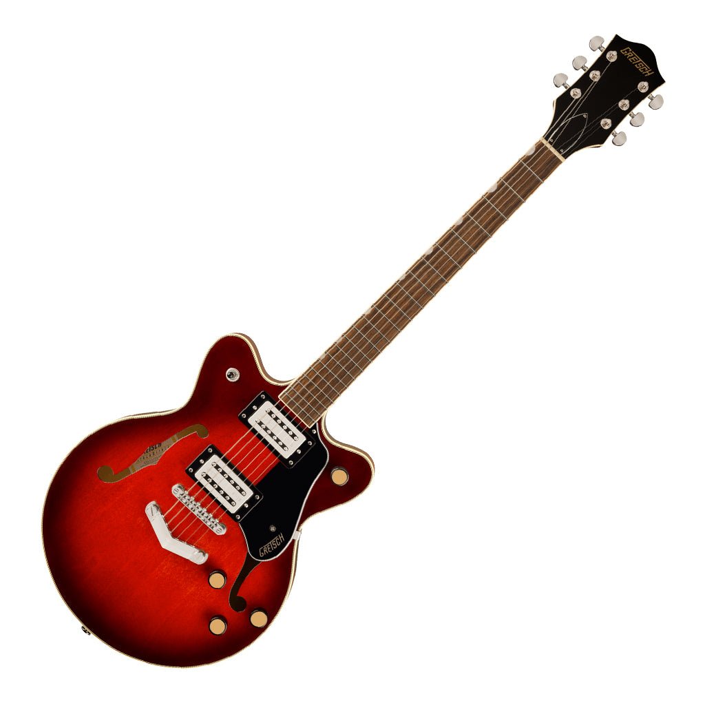 Gretsch G2655 Streamliner Center Block Jr. Double-Cut with V-Stoptail and Laurel Fingerboard - Claret Burst Electric Guitars Sky Music