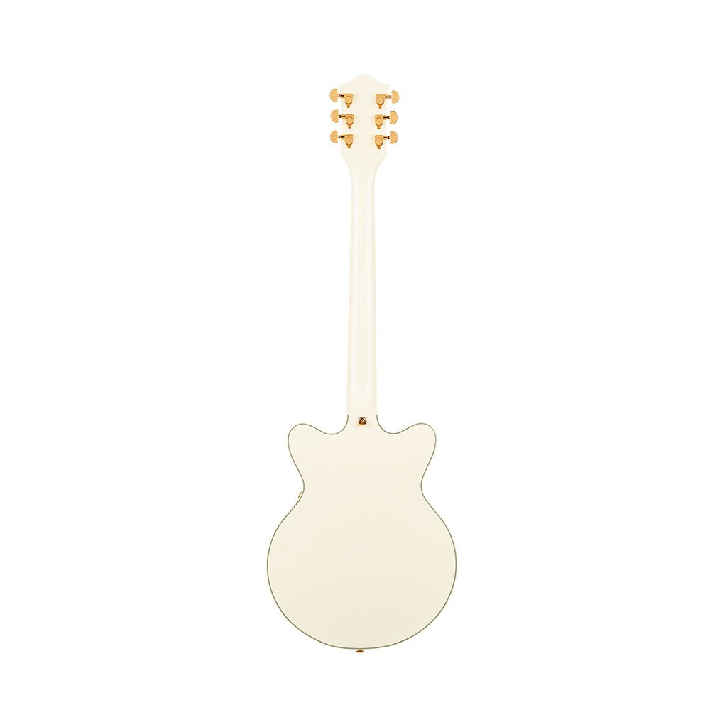 Gretsch G2655TG Limited Edition Streamliner Center Block Jr. Doublecut w/Bigsby Laurel Fingerboard BroadTron BT-3S Pickups - Vintage White Electric Guitars Sky Music