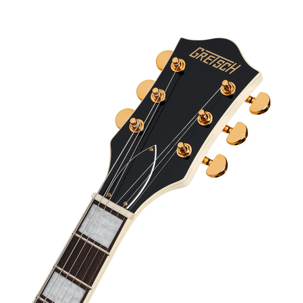 Gretsch G2655TG Limited Edition Streamliner Center Block Jr. Doublecut w/Bigsby Laurel Fingerboard BroadTron BT-3S Pickups - Vintage White Electric Guitars Sky Music