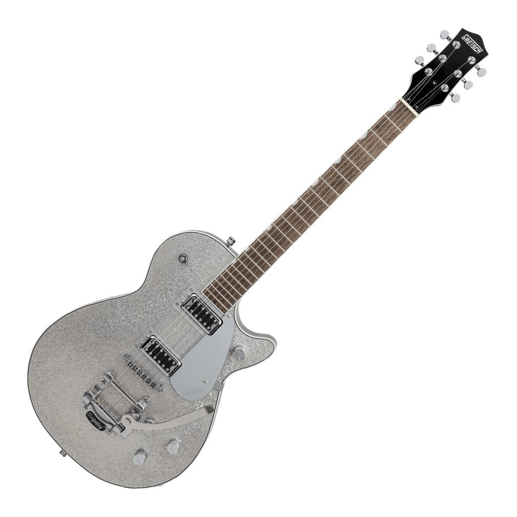 Gretsch G5230T Electromatic Sparkle Jet FT Singlecut with Bigsby Electric Guitar Laurel Fingerboard Silver Sparkle Electric Guitars Sky Music