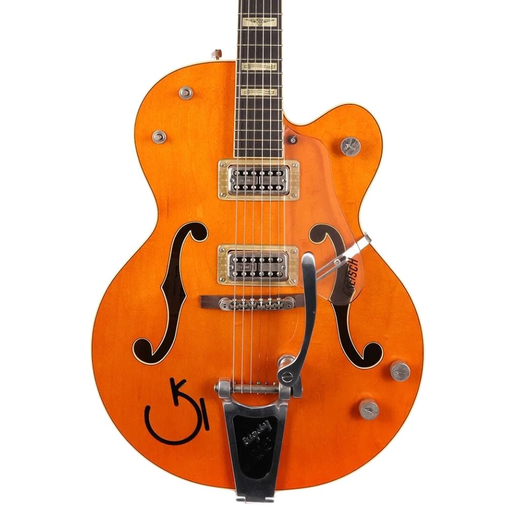 Gretsch G6120RHH Reverend Horton Heat Signature Hollow Body with Bigsby® - Ebony Fingerboard - Orange Stain Lacquer Electric Guitars Sky Music