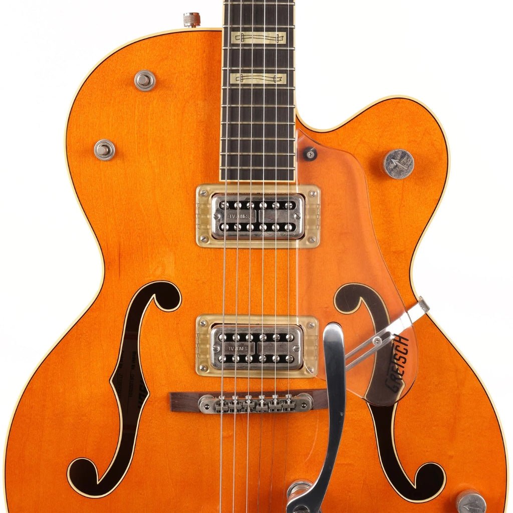 Gretsch G6120RHH Reverend Horton Heat Signature Hollow Body with Bigsby® - Ebony Fingerboard - Orange Stain Lacquer Electric Guitars Sky Music