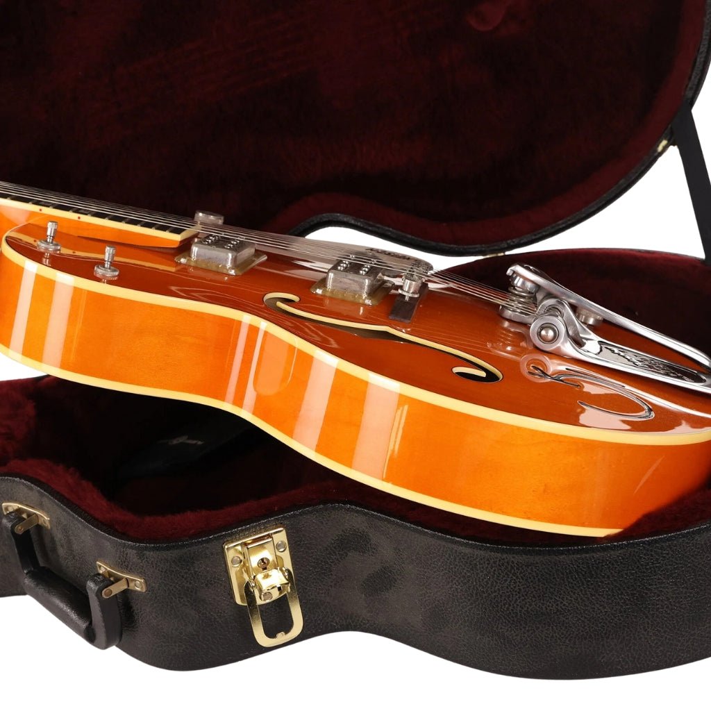 Gretsch G6120RHH Reverend Horton Heat Signature Hollow Body with Bigsby® - Ebony Fingerboard - Orange Stain Lacquer Electric Guitars Sky Music