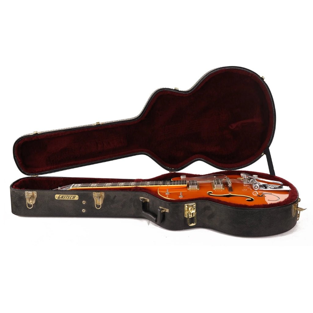 Gretsch G6120RHH Reverend Horton Heat Signature Hollow Body with Bigsby® - Ebony Fingerboard - Orange Stain Lacquer Electric Guitars Sky Music