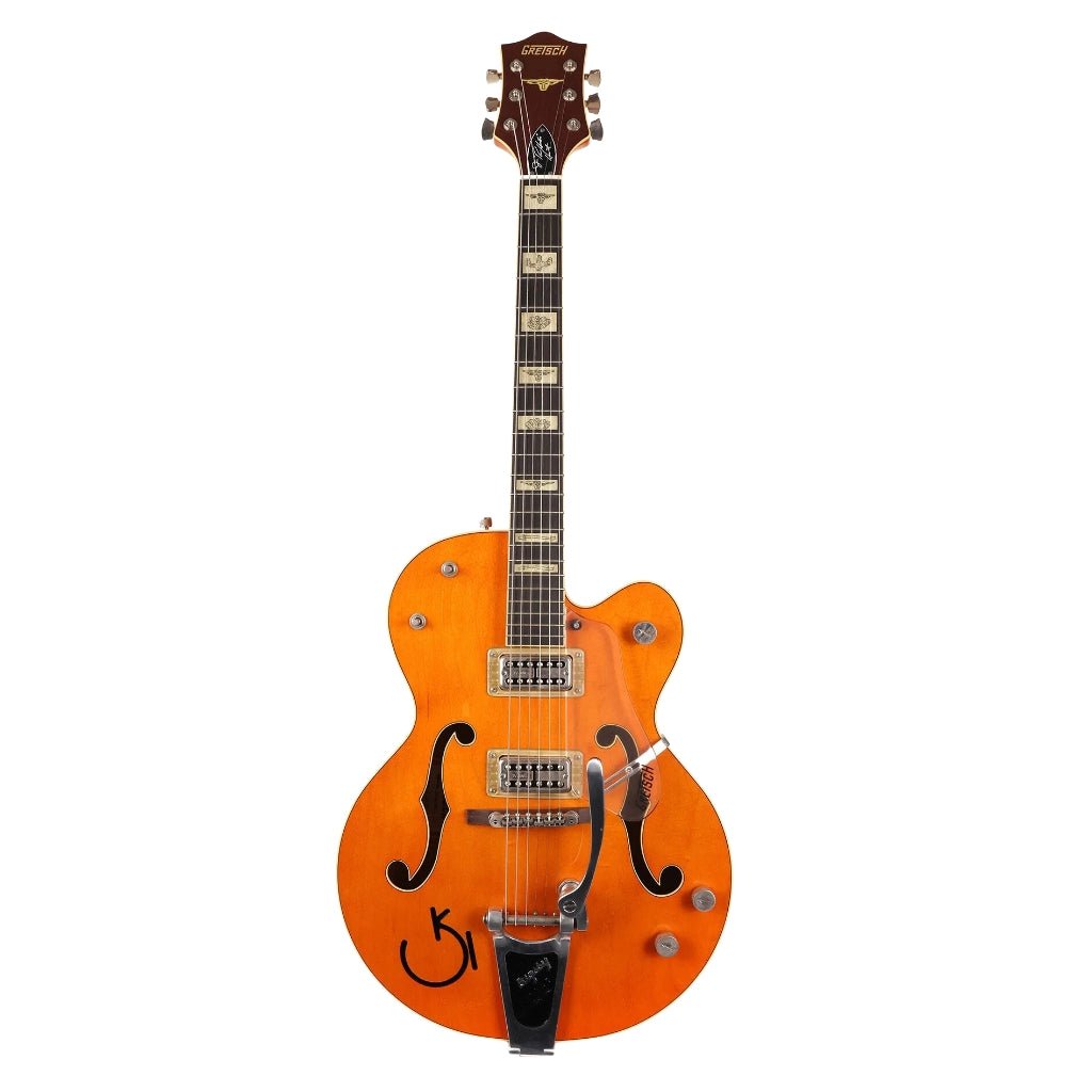 Gretsch G6120RHH Reverend Horton Heat Signature Hollow Body with Bigsby® - Ebony Fingerboard - Orange Stain Lacquer Electric Guitars Sky Music