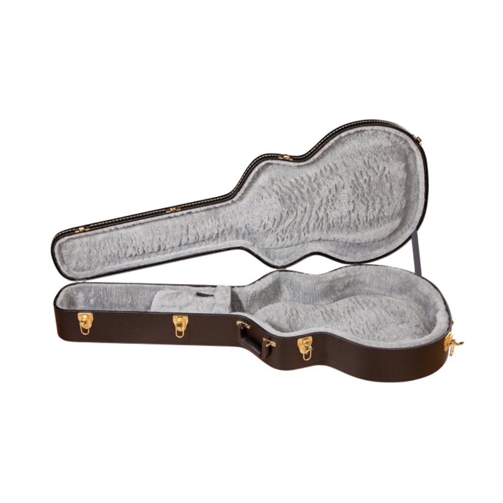 Gretsch G6242L-FT 17" Deluxe Hollow Body Flat Top Case - Black Electric Guitar Cases &amp; Gigbags Sky Music