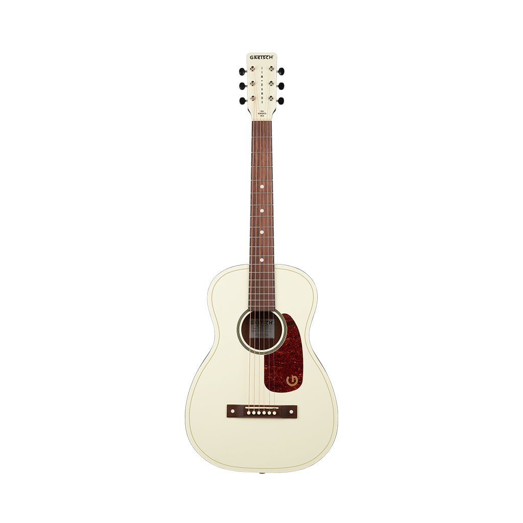 Gretsch Jim Dandy Limited Edition Parlor Walnut Fingerboard w/Tortoise Pickguard - Vintage White Acoustic Guitars Sky Music