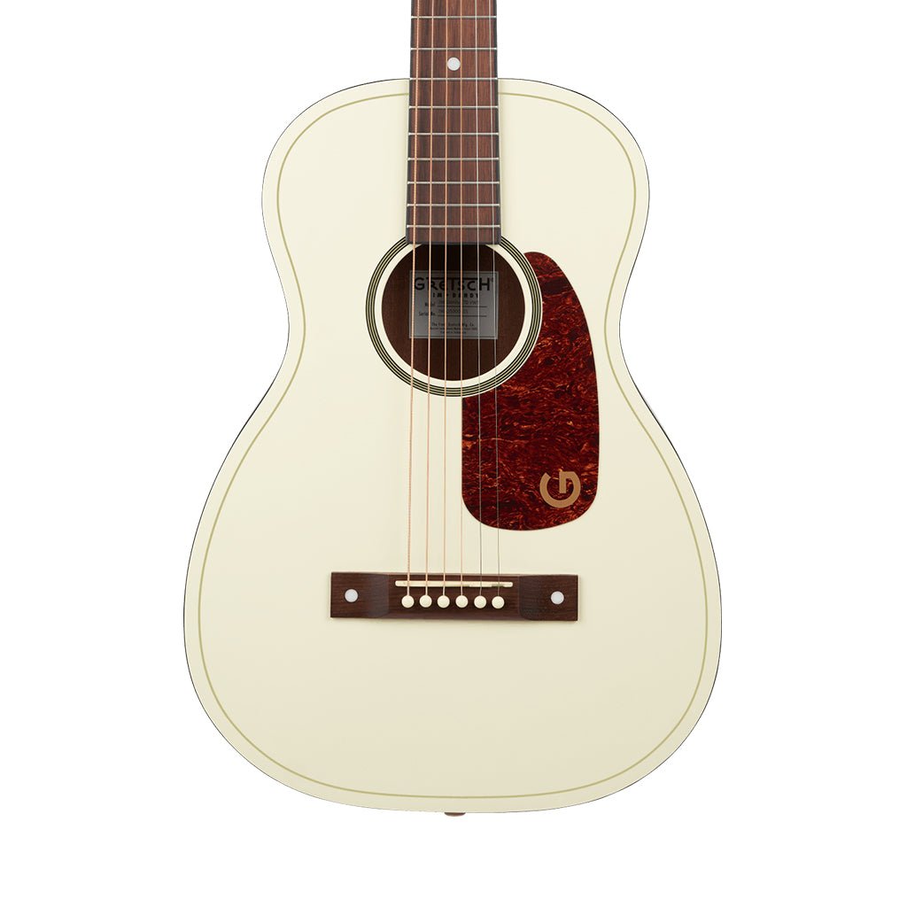 Gretsch Jim Dandy Limited Edition Parlor Walnut Fingerboard w/Tortoise Pickguard - Vintage White Acoustic Guitars Sky Music