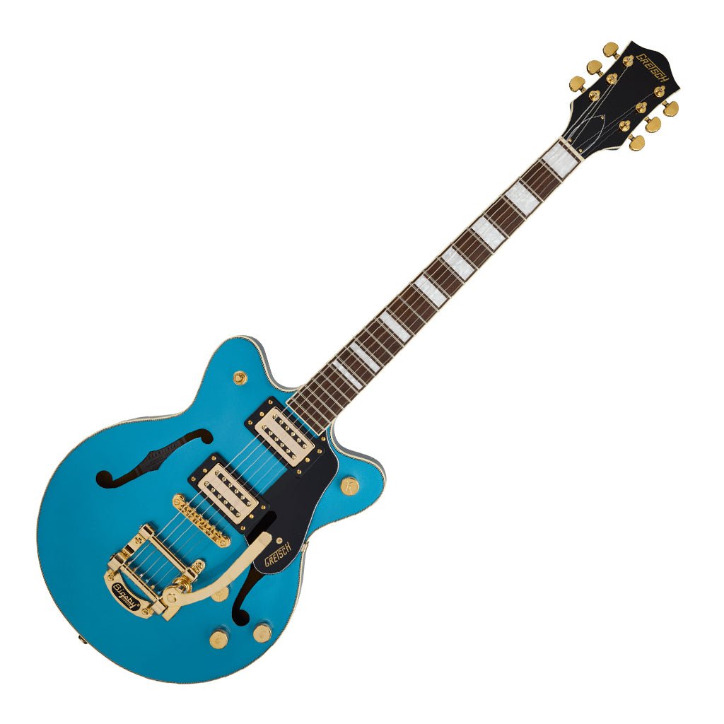 Gretsch Limited Edition G2655TG Streamliner Centre-Block Jr Doublecut with Bigsby Electric Guitar Laurel Fingerboard Riviera Blue Electric Guitars Sky Music