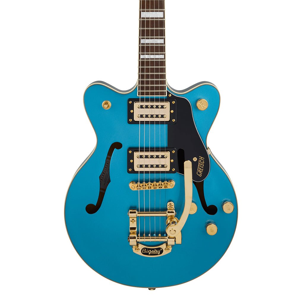 Gretsch Limited Edition G2655TG Streamliner Centre-Block Jr Doublecut with Bigsby Electric Guitar Laurel Fingerboard Riviera Blue Electric Guitars Sky Music