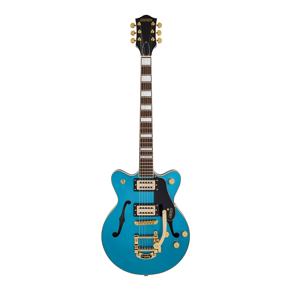 Gretsch Limited Edition G2655TG Streamliner Centre-Block Jr Doublecut with Bigsby Electric Guitar Laurel Fingerboard Riviera Blue Electric Guitars Sky Music