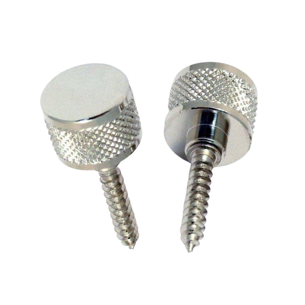 Gretsch Strap Buttons Pair for Most Gretsch Guitars with Mounting Hardware in Chrome General Spare Parts Sky Music