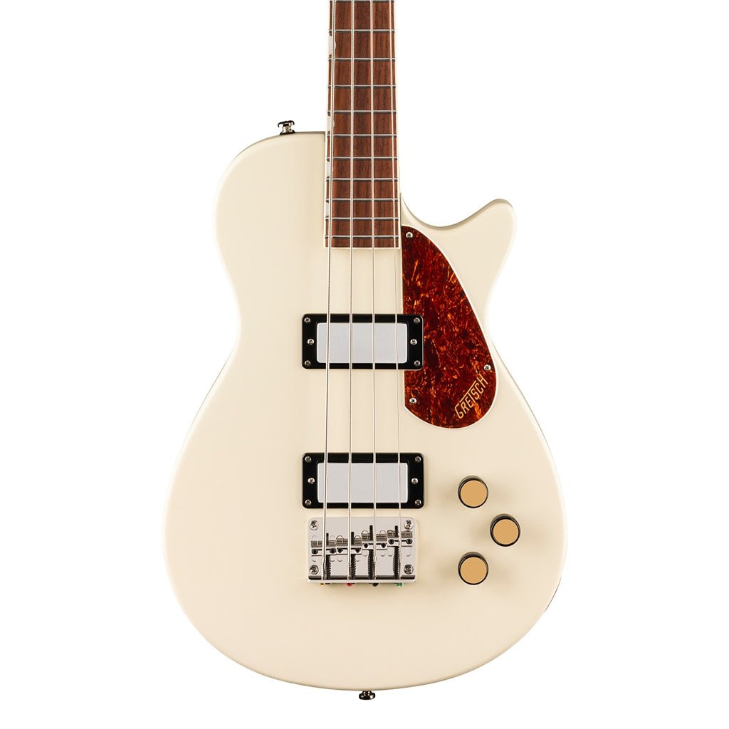 Gretsch Streamliner Jet Club Bass Single Cut and Laurel Fingerboard - Vintage White Bass Guitars Sky Music