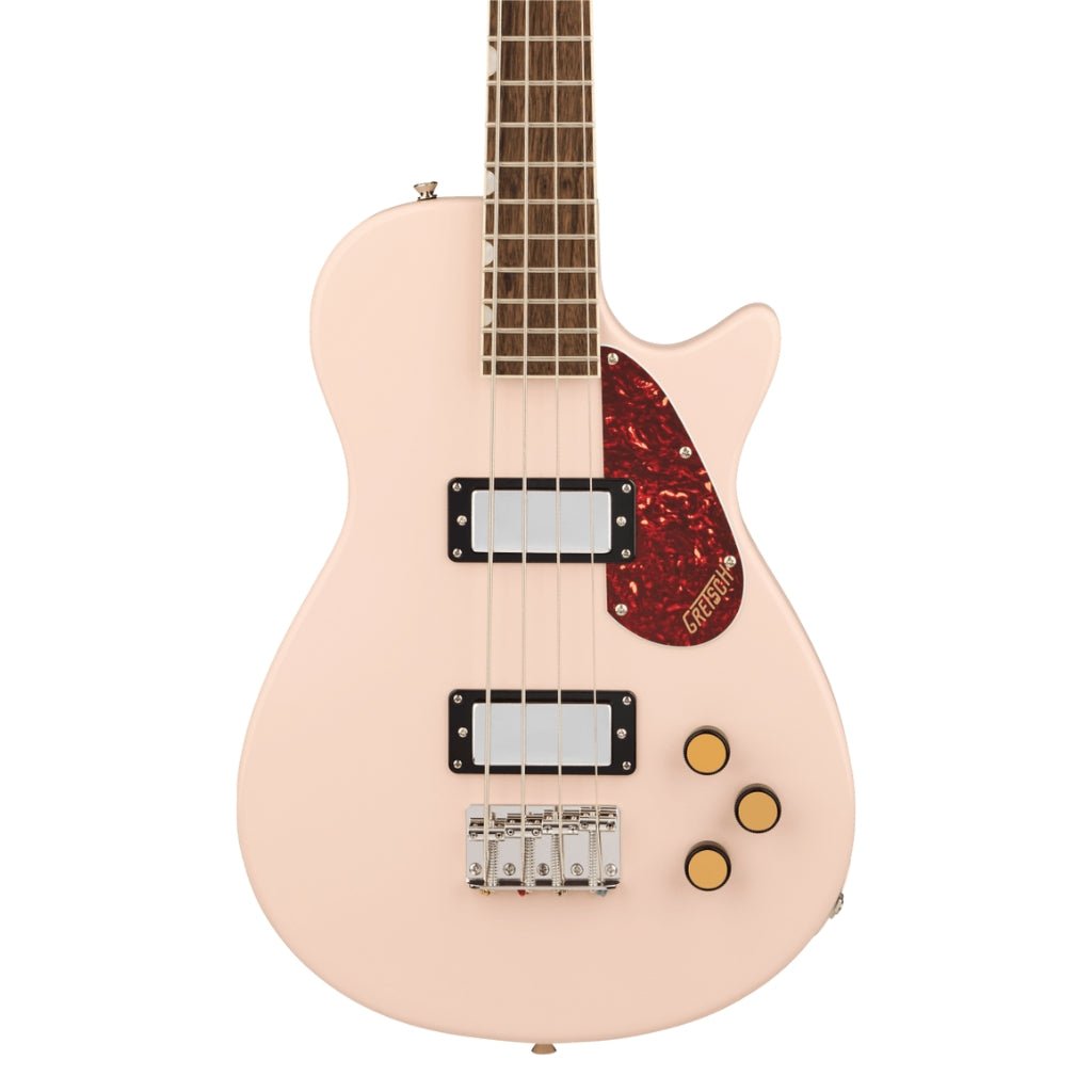 Gretsch Streamliner Jet Club Single-Cut Bass Guitar - Shell Pink, Laurel Fingerboard Bass Guitars Sky Music