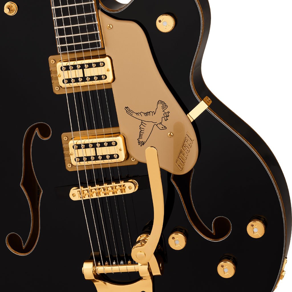 Gretsch Synchromatic Falcon Hollowbody Singlecut with Bigsby - Black Electric Guitars Sky Music