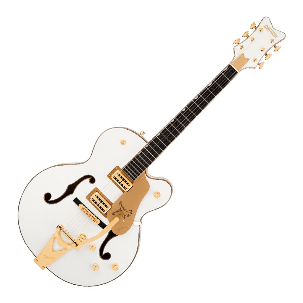 Gretsch Synchromatic Falcon Hollowbody Singlecut with Bigsby - Snowcrest White Electric Guitars Sky Music