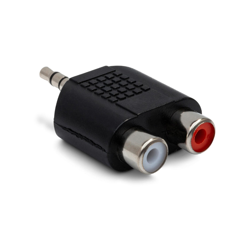 Hosa - Dual RCA to 3.5 mm TRS - Adaptor
