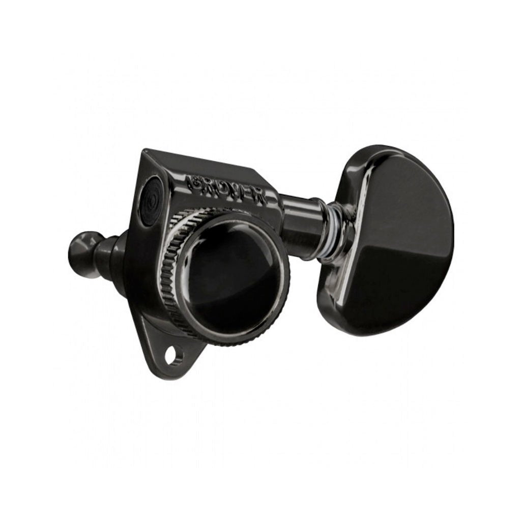 GROVER - Roto-grip locking machine heads. Rotomatic - Black Chrome Guitar Spare Parts Sky Music